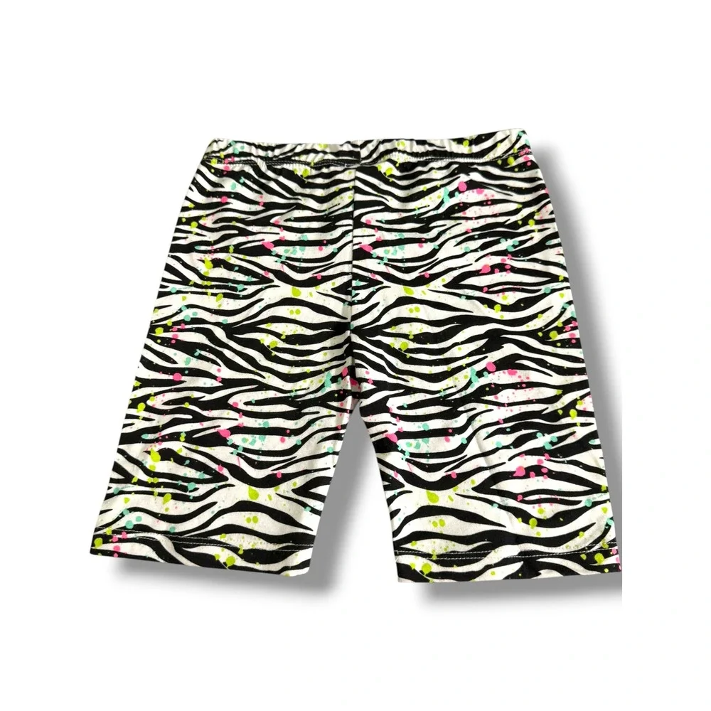 Beautees Girls 2 Piece Love Butterfly Neon Tank Bike Shorts Set Size 6 NWT